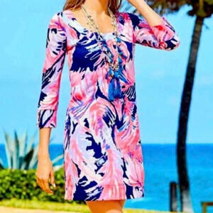 Lilly Pulitzer Merritt Dress Size XS Resort Vacation‎ Floral Bright Colorful